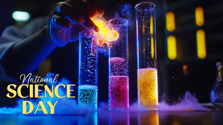 PSD diseño temático de ciencia e innovación para el día nacional de la ciencia