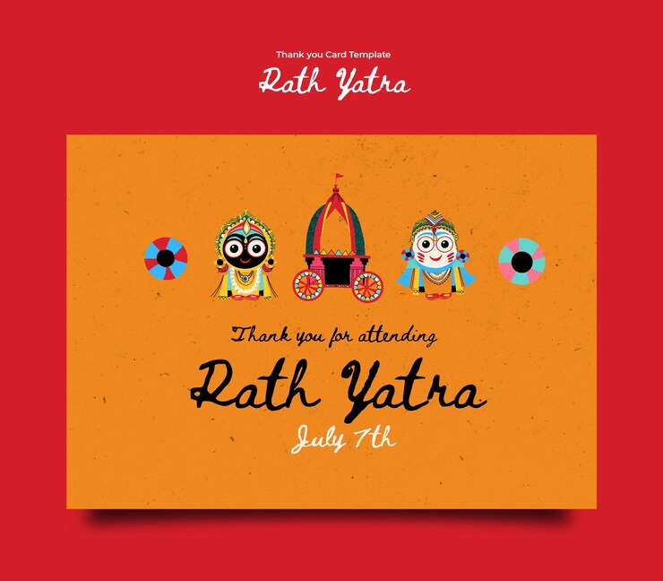 PSD diseño del templo de rath yatra