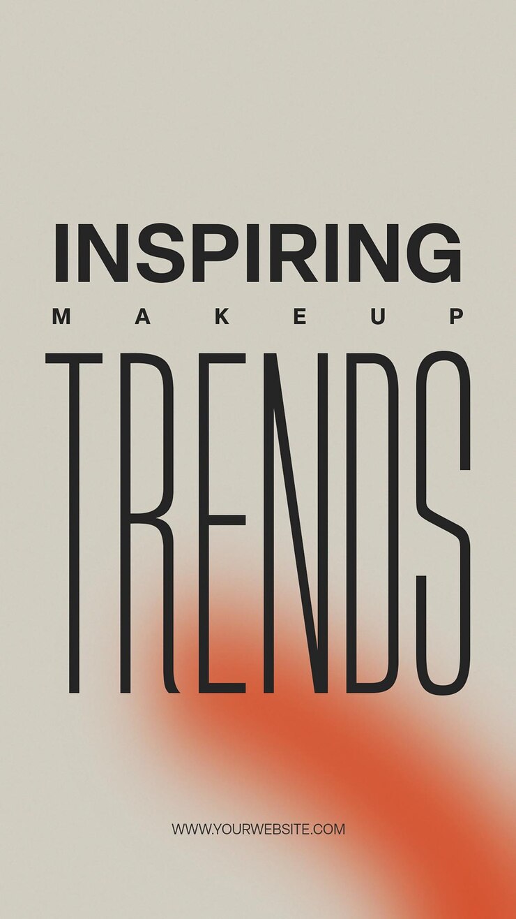 PSD diseño de tendencias de maquillaje inspirador para redes sociales y plantilla de historias de instagram