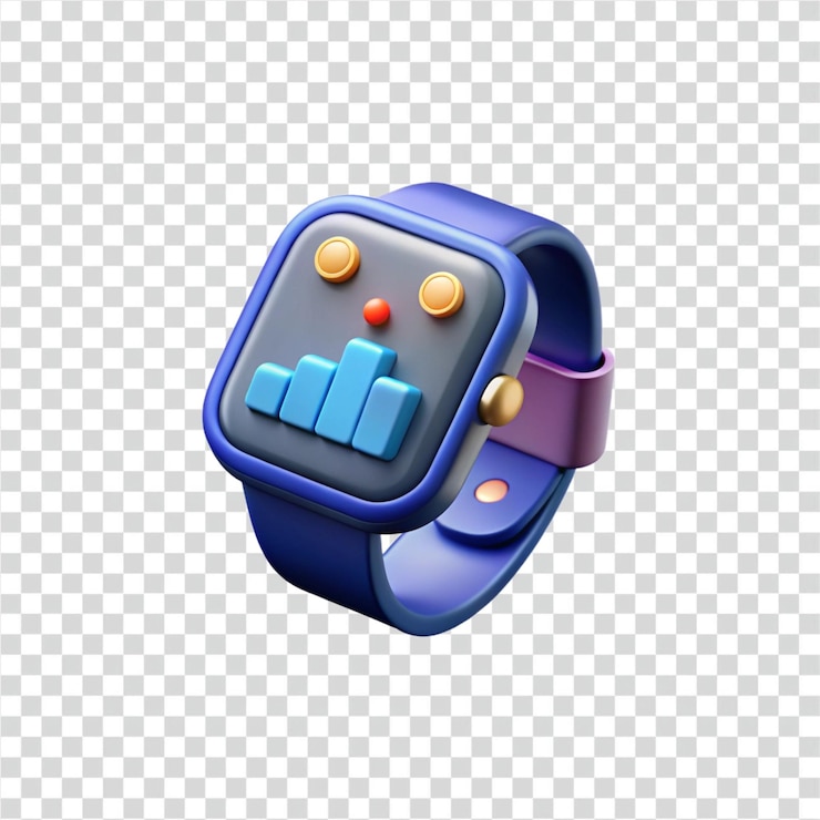 PSD diseño de ui de reloj inteligente cara de reloj digital moderna con visualización de datos