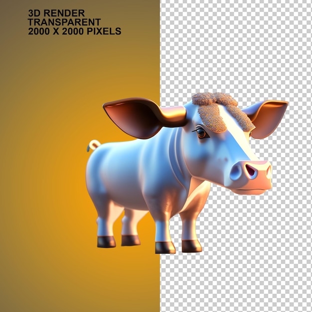 Diseño de vacas en 3D