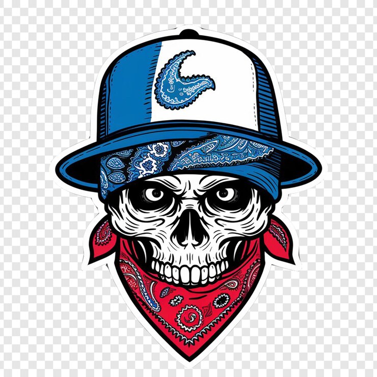 diseño vectorial del cráneo con fondo transparente