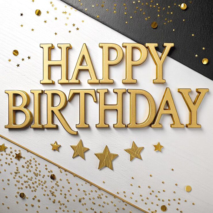 PSD diseño vectorial de felicitaciones de cumpleaños texto de felicitación de aniversario en espacio amarillo con caja de regalos