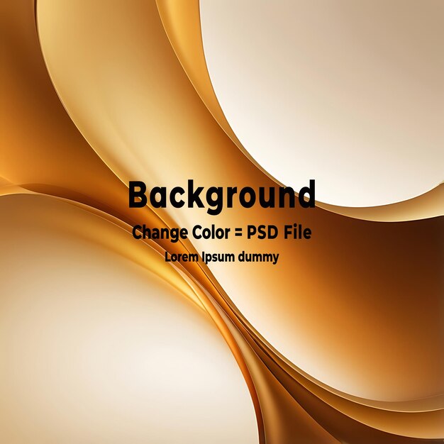 El diseño vectorial de lujo de fondo de PSD Golden Abstract