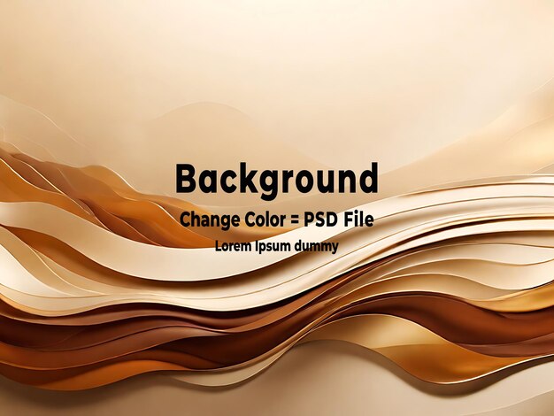 El diseño vectorial de lujo de fondo de PSD Golden Abstract