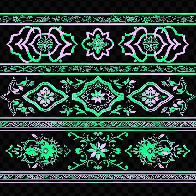 PSD un diseño verde y negro con un fondo negro