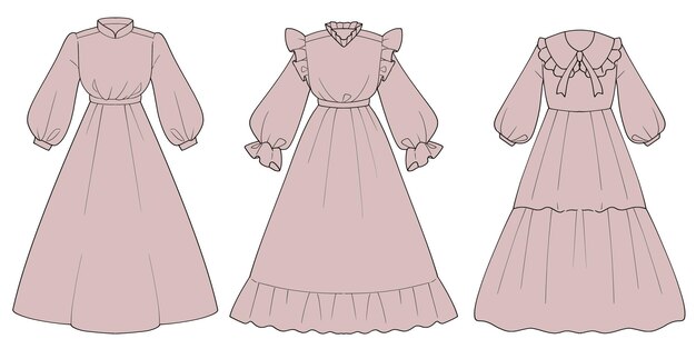 PSD diseño de vestidos