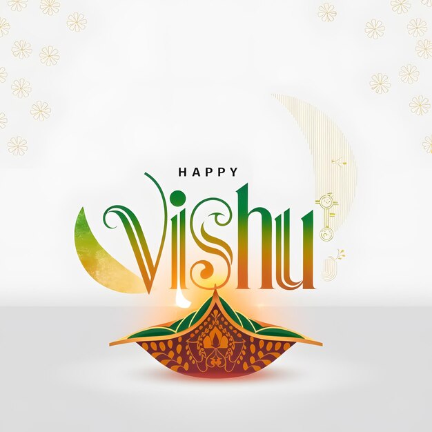 diseño para el vishu feliz