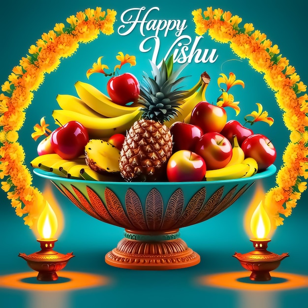 diseño para el vishu feliz