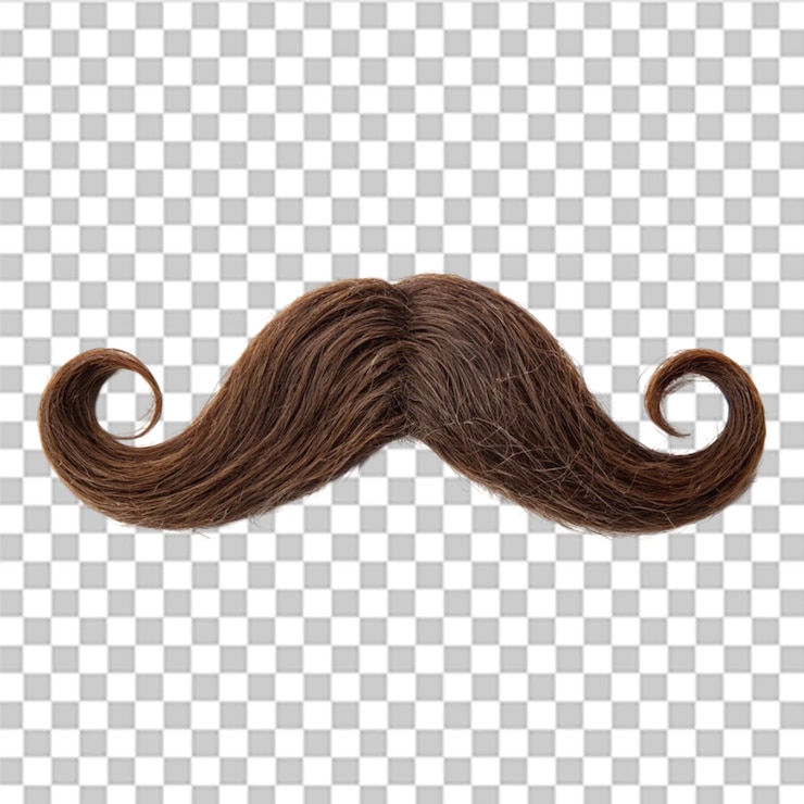 PSD diseño de vista superior del bigote para conceptos artísticos creativos y únicos