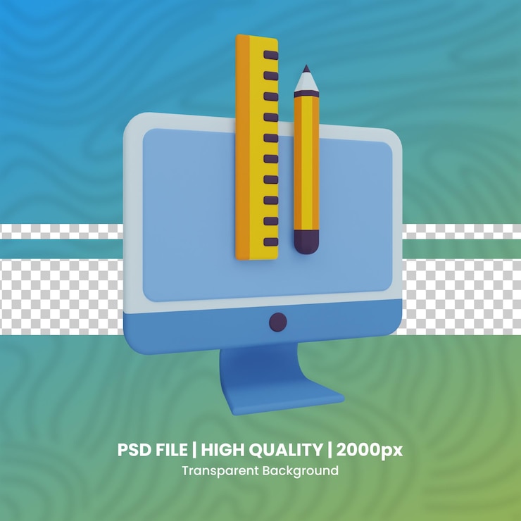 PSD diseño web render 3d diseño gráfico conjunto de render 3d archivo psd fondo transparente