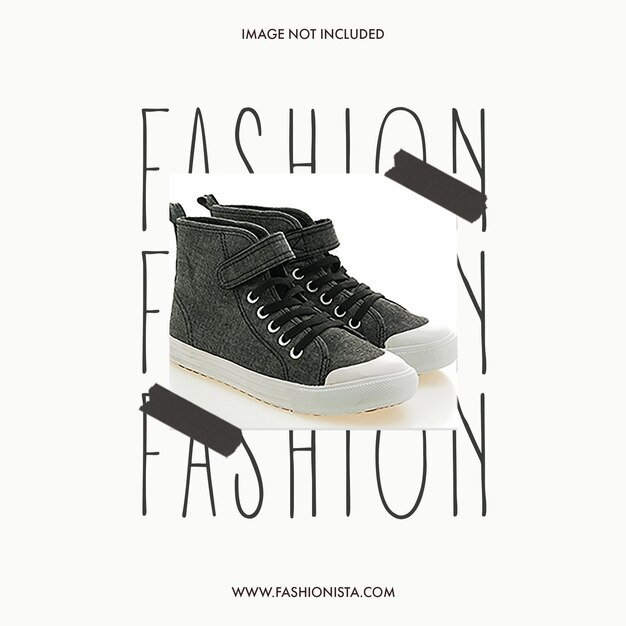 PSD diseño de zapatos de moda psd para redes sociales y plantilla de publicaciones de instagram