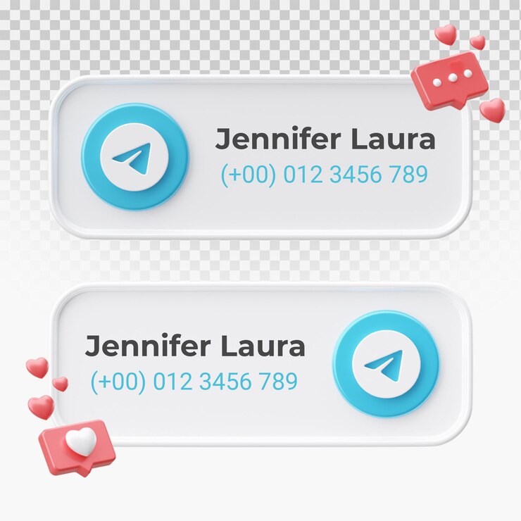 PSD diseños de tercio inferior de telegrama de renderizado 3d
