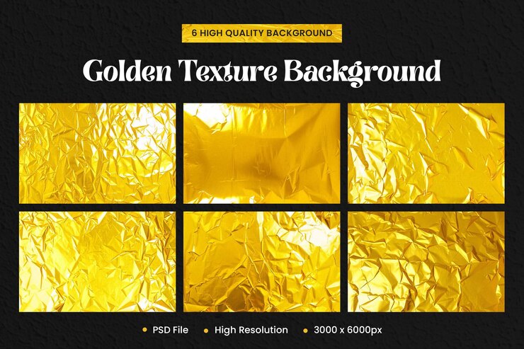 Diseños de textura de fondo dorado PSD
