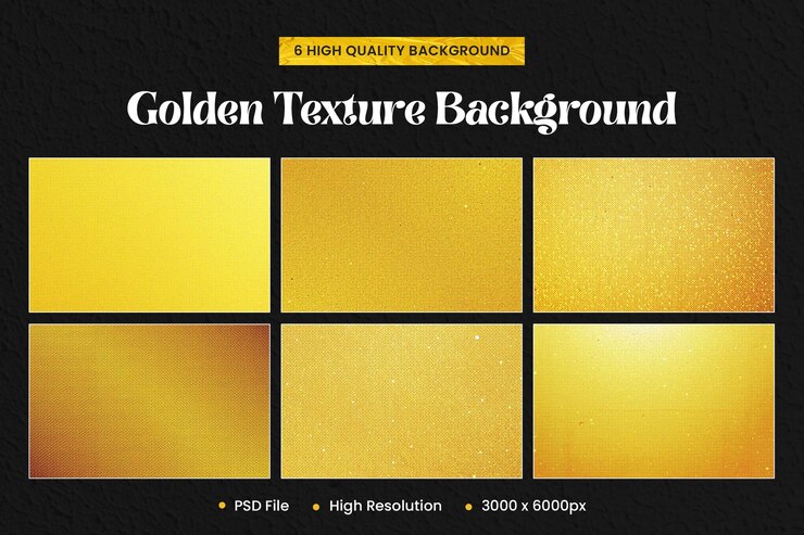 Diseños de textura de fondo dorado PSD