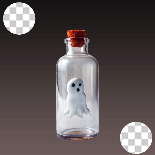 PSD disfraz de fantasma para la fiesta de halloween en un fondo transparente