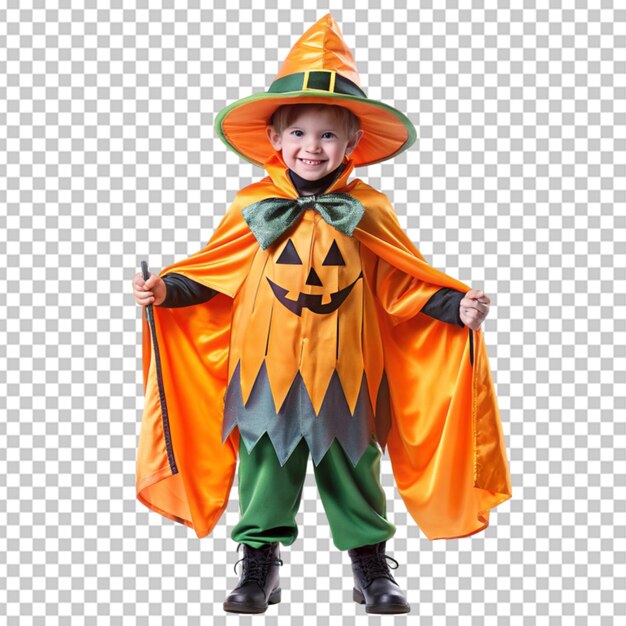 PSD el disfraz de halloween en un bg transparente