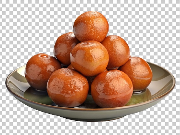 PSD dish sucré gulab jamun dans un bol blanc