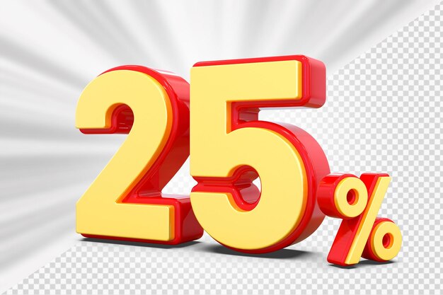 Diskon Angka 25 Persen