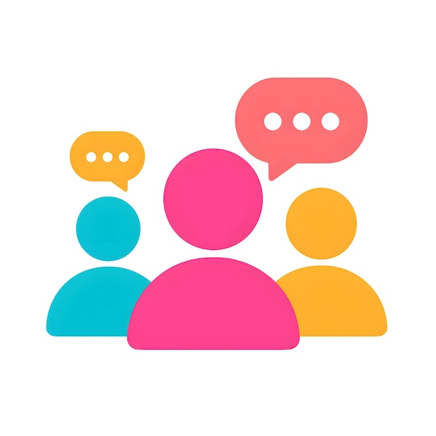 Diskussion der Menschen in der Gemeinde