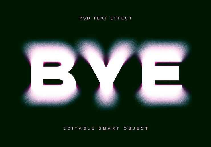 PSD disolver el efecto de texto mockup