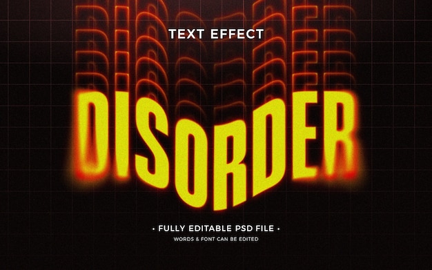 disorder text effect