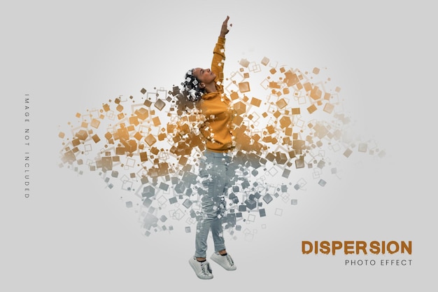 Dispersions-Photoshop-Effekt Premium Psd