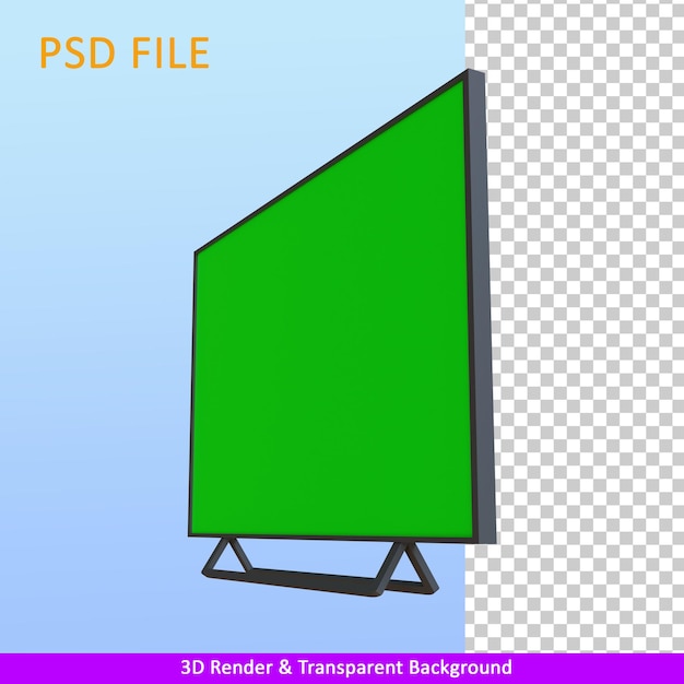 display a led di rendering 3d