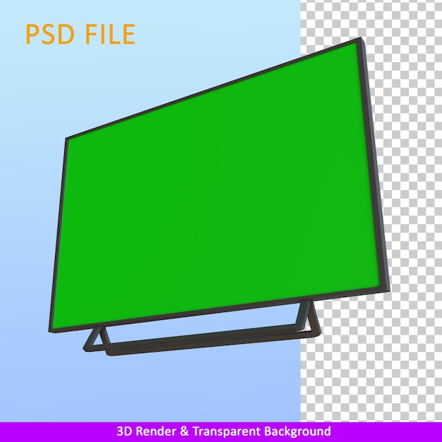 display a led di rendering 3d