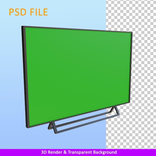 display a led di rendering 3d