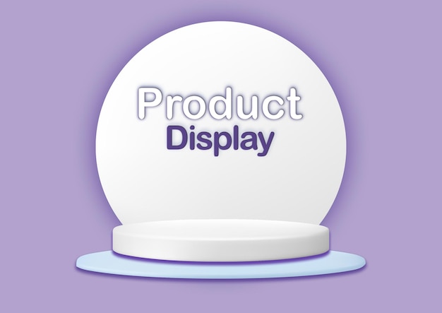 Display de produto psd fundo de pódio 3d