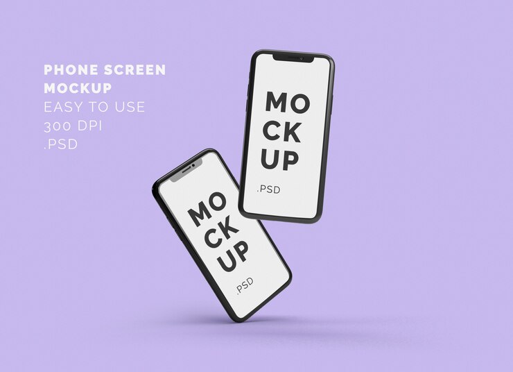 Display del telefono Mockup