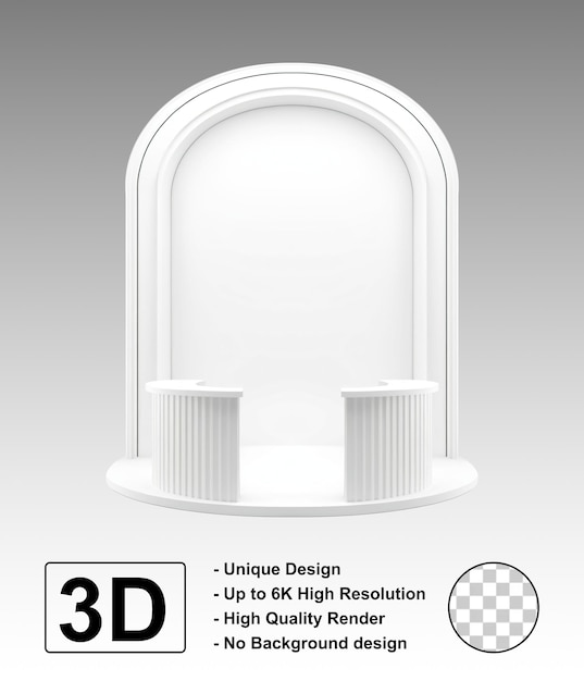 Display Mockup Product Showcase Evento Esposizione Rendering 3D