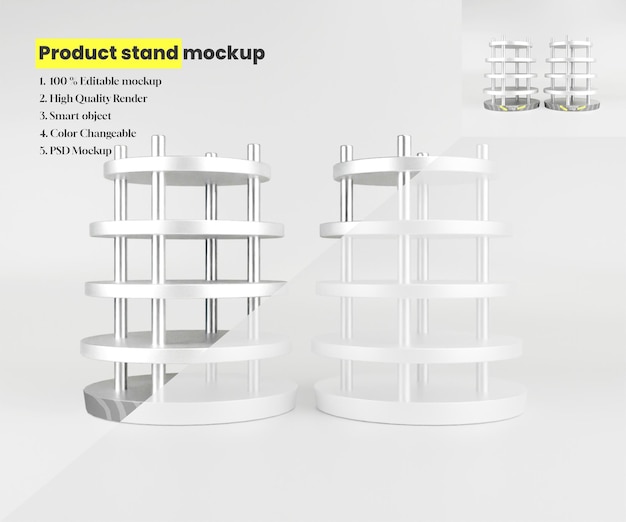 Displaystand-Mockup oder Produktstand-Mokup oder Anzeigenstand-Mocup