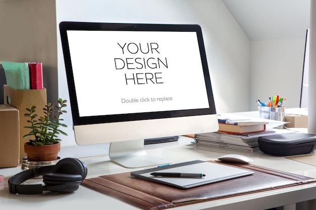 Dispositivi isolati rendering 3d Mockup