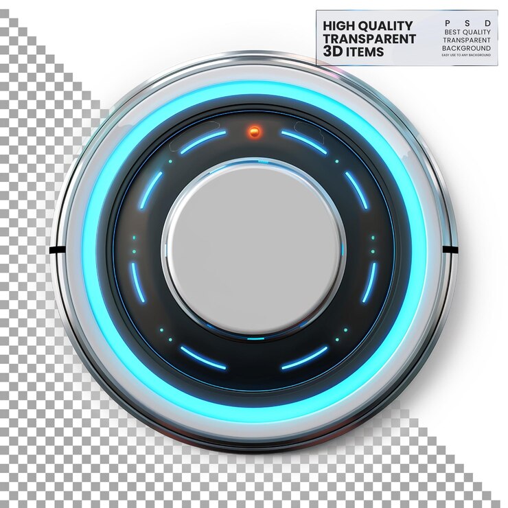 PSD dispositivo de cronometraje de reloj con cara circular png en fondo transparente