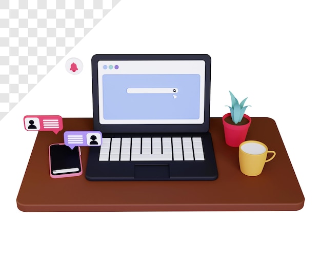 Dispositivos 3D com chat online