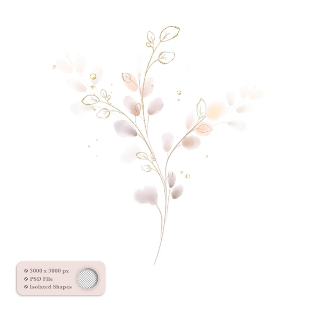 Disposizione dei fiori dell&#39;acquerello