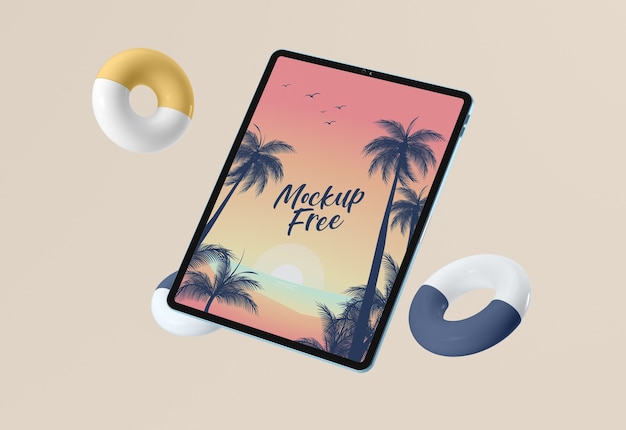 Disposizione dei tablet mock-up