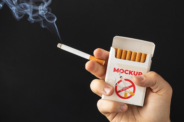 Disposizione del mock-up del giorno senza tabacco