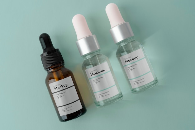 Disposizione del modello di contagocce di olio cosmetico