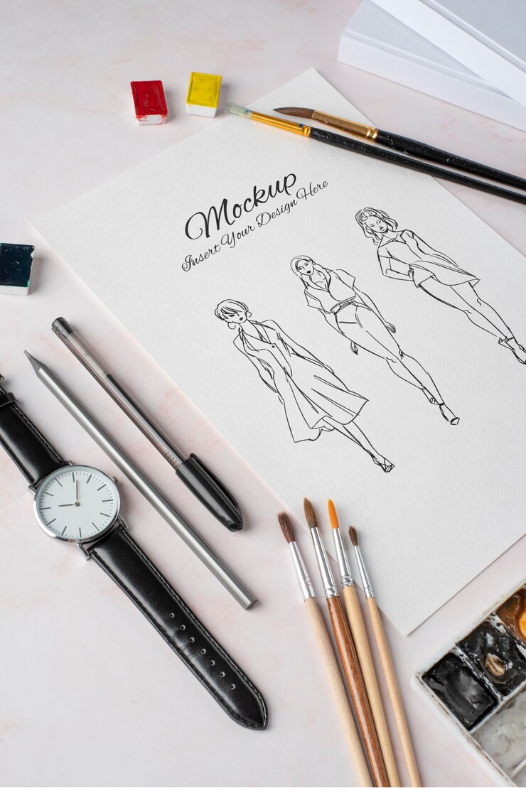 PSD disposizione della carta d'arte mock-up