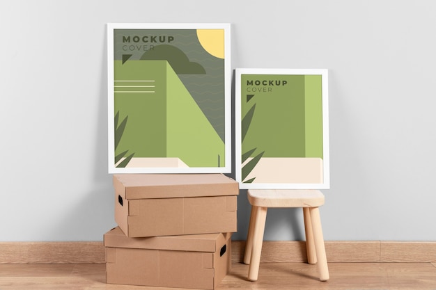 Disposizione di moderne cornici mock-up