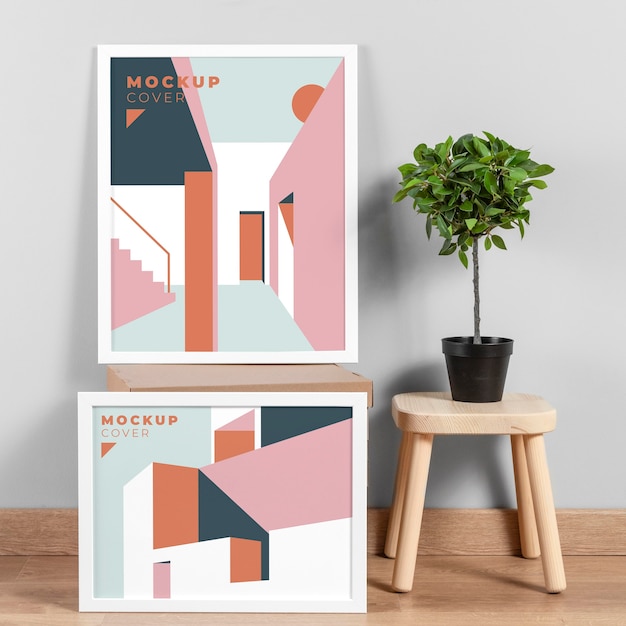 Disposizione di moderne cornici mock-up