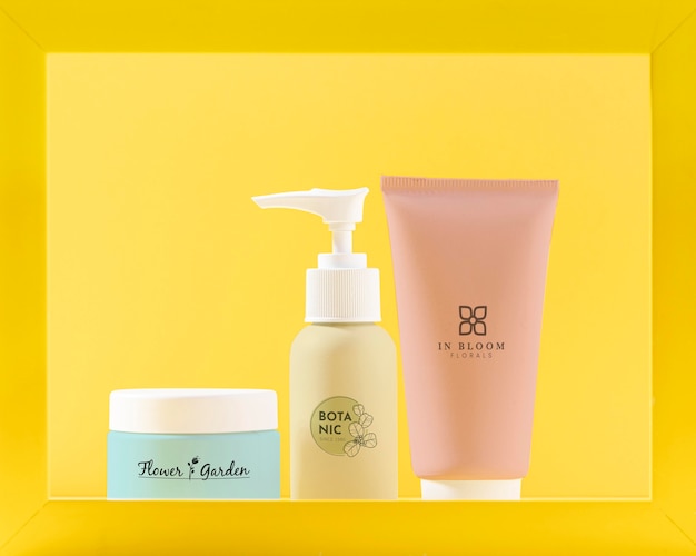 Disposizione di prodotti cosmetici
