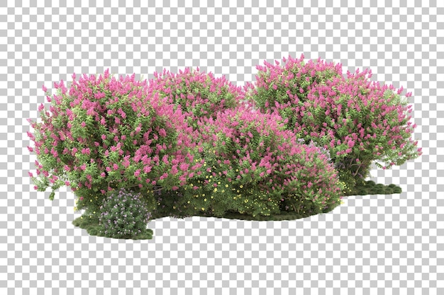 Disposizione orizzontale isolata su sfondo trasparente 3d rendering illustrazione