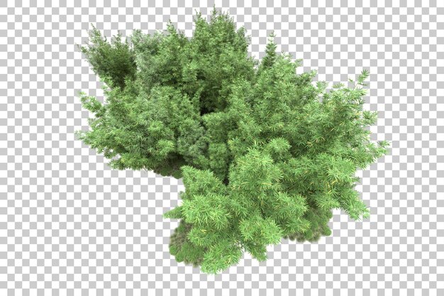 Disposizione orizzontale isolata su sfondo trasparente 3d rendering illustrazione