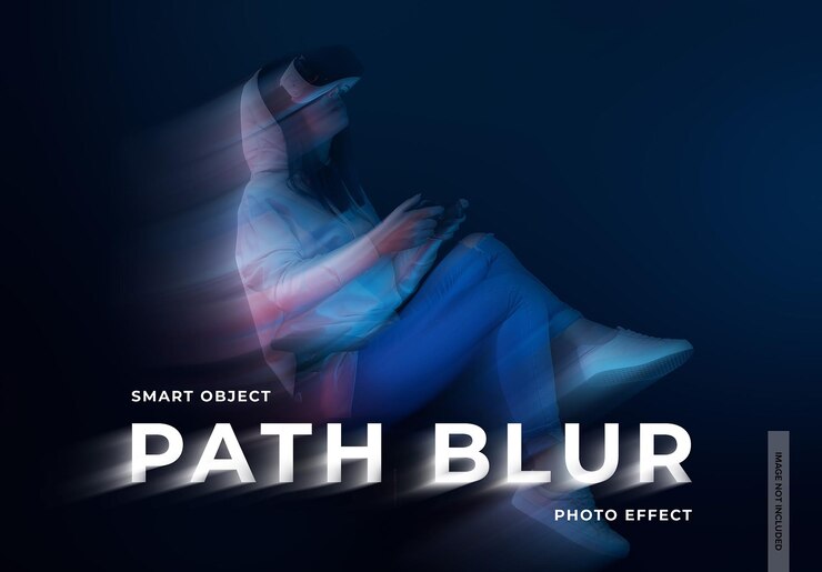 PSD dissolving blur image effect mockup (mockup de efecto de imagen borrosa que se disuelve)