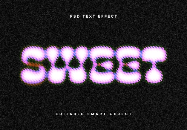 Dissolving Blur Text Effect Mockup (Mockup de efecto de texto borroso que se disuelve)