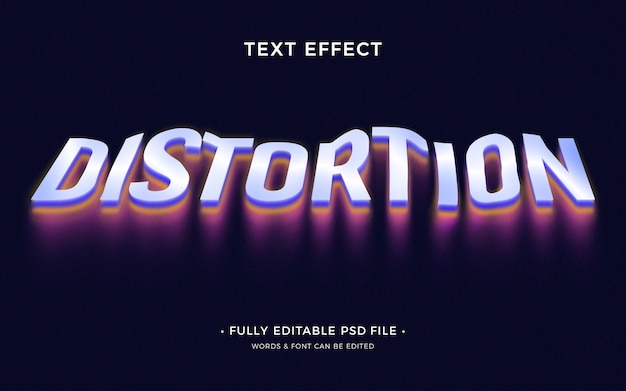 Distortion  text effect